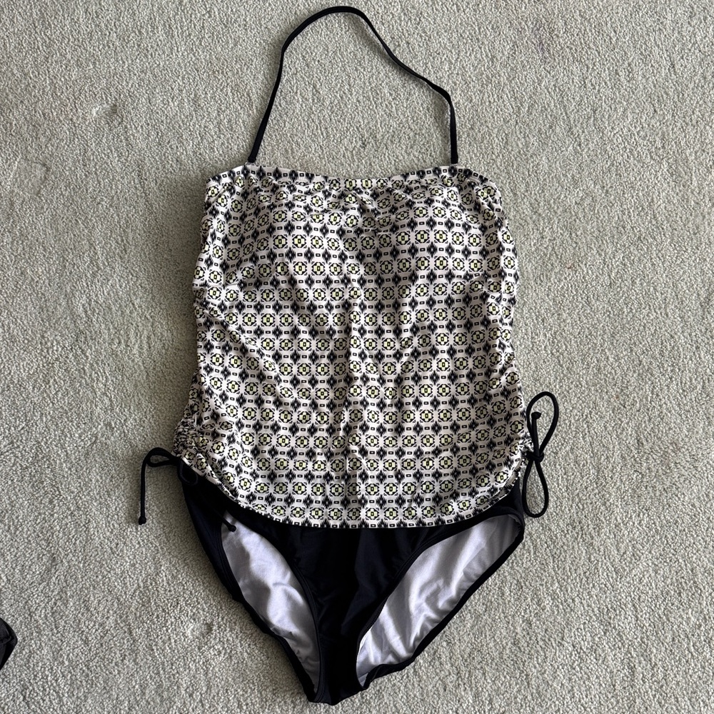 Gossip White and Pink Swimsuit